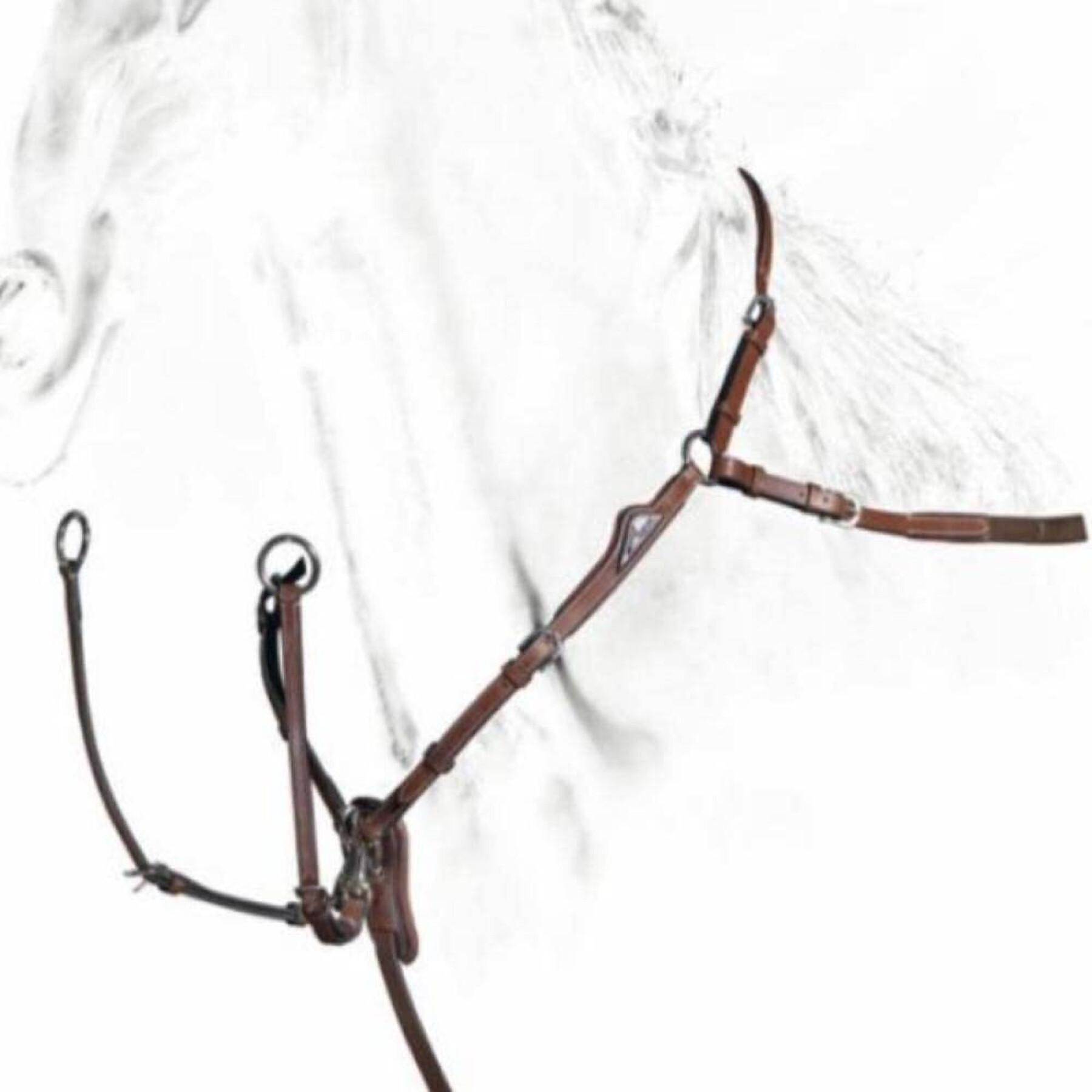 Jakthalsband för häst med avtagbar martingal Equiline