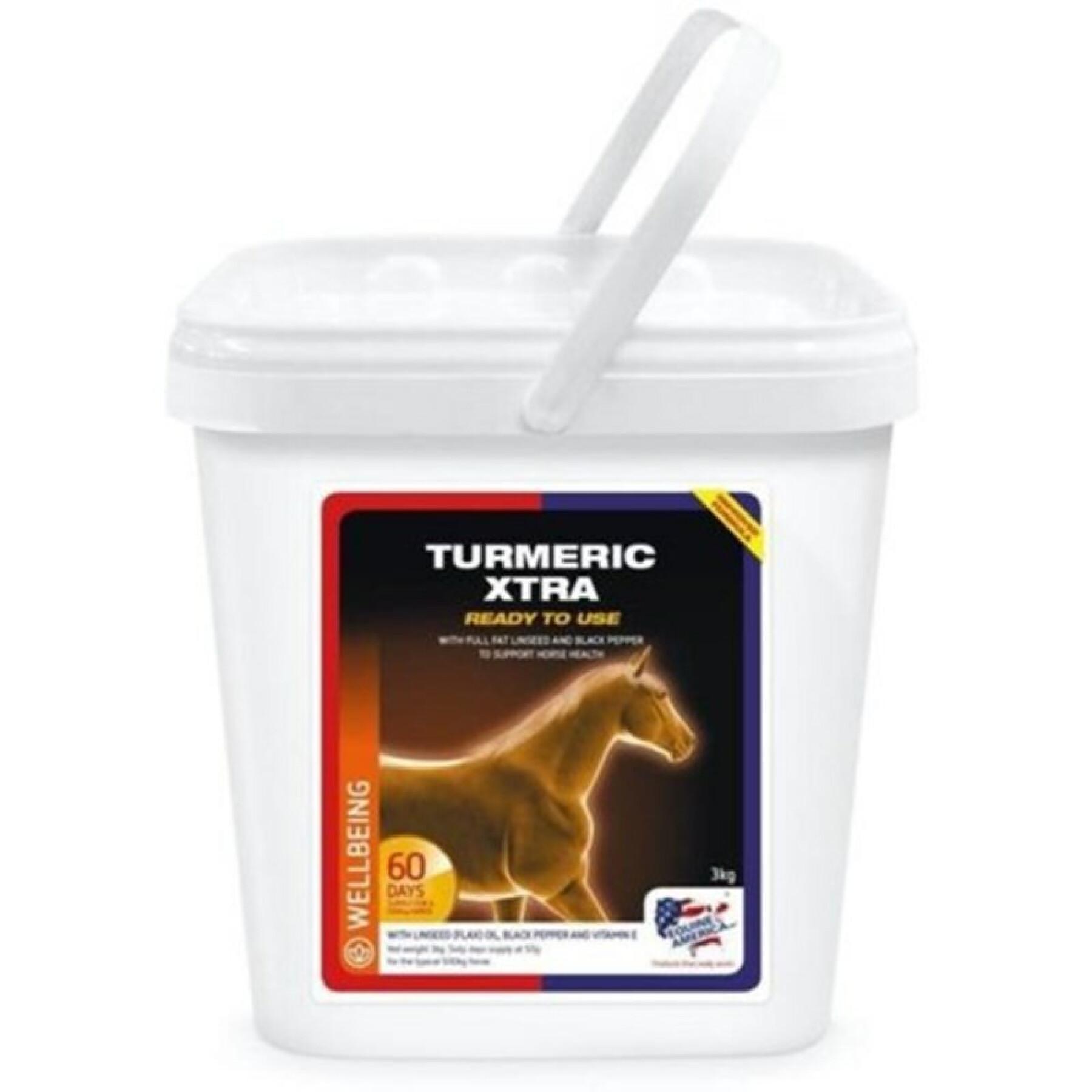 Fodertillskott för hästar Equine America Turmeric xtra 3 kg