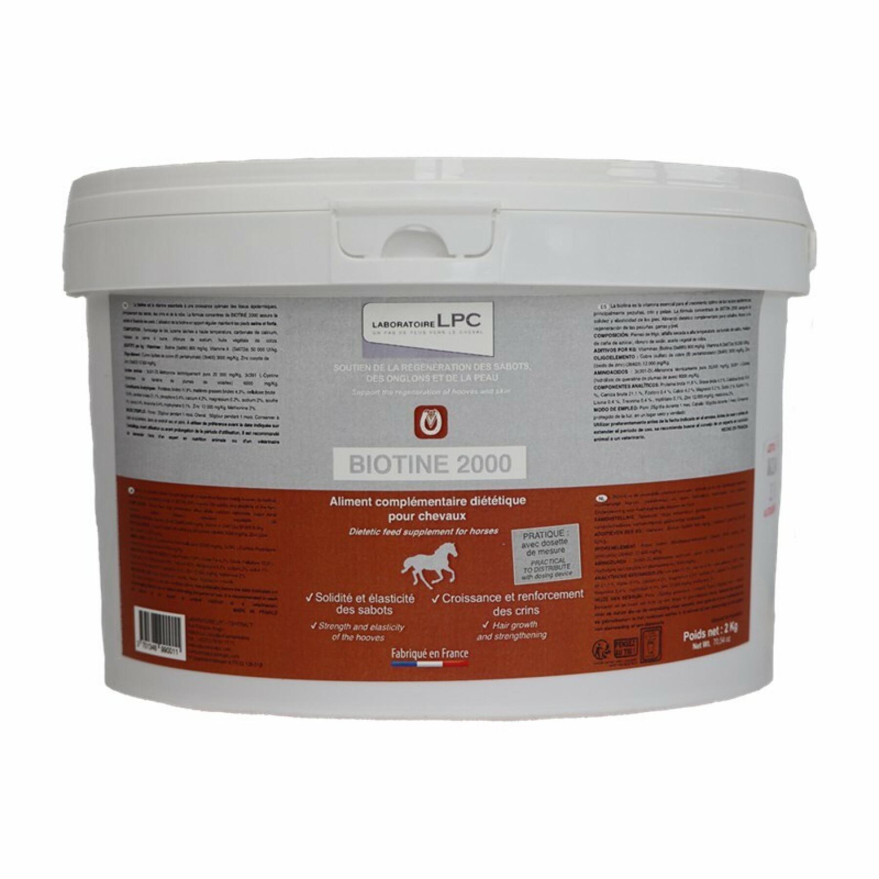 Biotin för hästar 2 kg burk Lpc