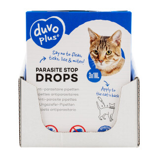 Antiparasitära droppar för katter Duvoplus