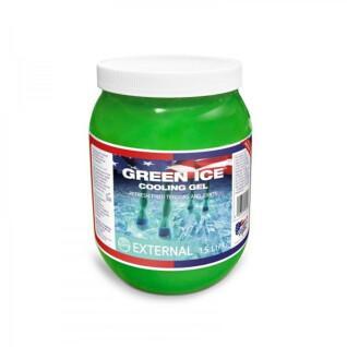 Uppfriskande gel för hästar Equine America green ice 1,5 l