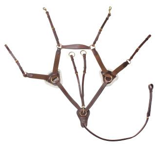 5-punkts elastiskt jakthalsband för hästar Horka